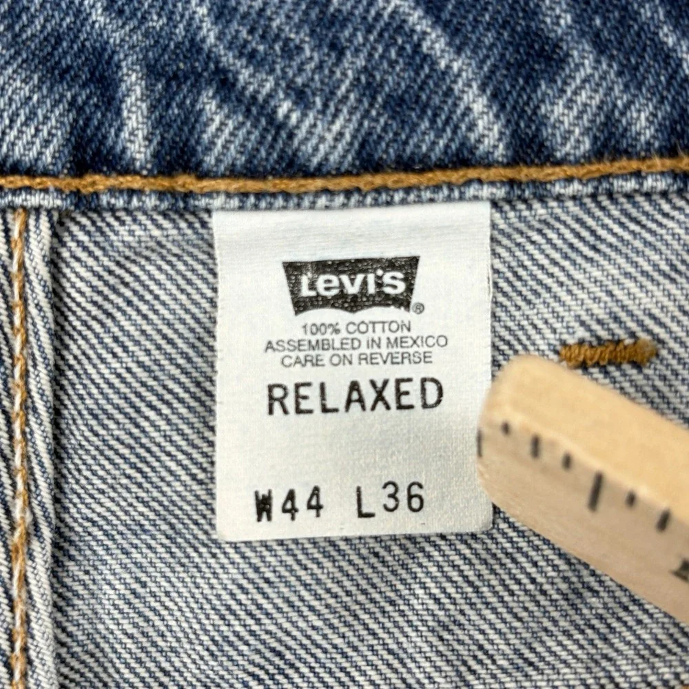 Vintage 1998 Levi's 540 Orange Tab Relaxed Jeans 44x36 (Fits 44x34)